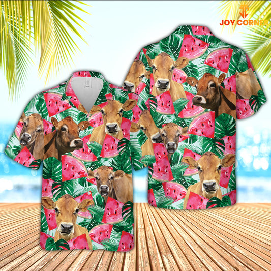 Joycorners Jersey Watermelon 3D Hawaiian Shirt