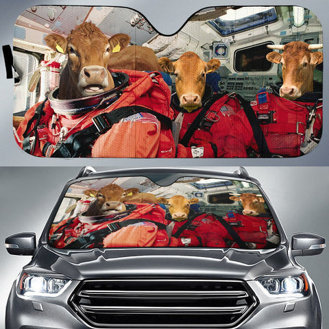 Joycorners Limousin To The Space All Over Printed 3D Sun Shade