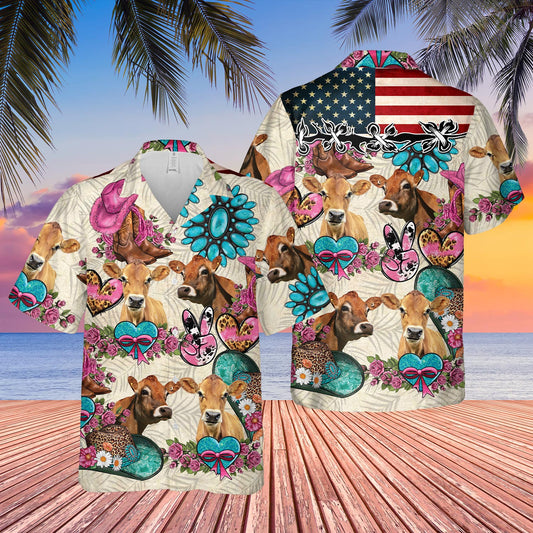 Joycorners Jersey Happiness Flowers 3D Hawaiian Shirt