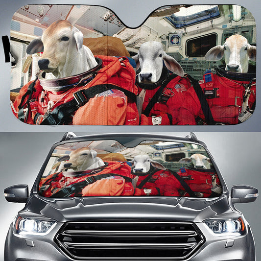 Joycorners Brahman Cattle To The Space All Over Printed 3D Sun Shade