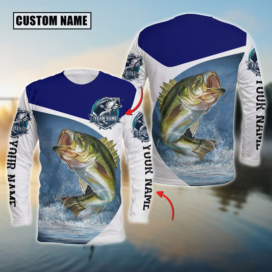 joycorners Bass Fishing Customize Name 3D Shirts