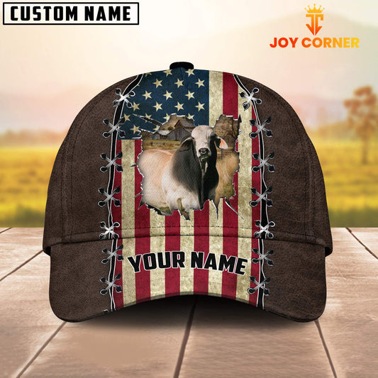 Joy Corners Brahman Flag Customized Name Denim Cap
