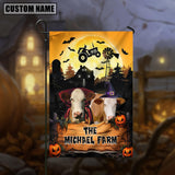 Joycorners Farm Simmental Halloween Custom Name 3D Flag