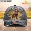 Joycorners Steel Pattern Texas Longhorn Customized Name Cap