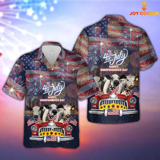 Joy Corners Independence Day Speckle Park 3D Hawaiian Shirt