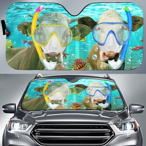 Joycorners Simmental Diving All Over Printed 3D Sun Shade