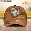 Joycorners White Horses Heart Shaped Style Customized Name Cap