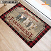 Joycorners Charolais Faith Family Farming Custom Name Doormat