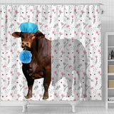 Joycorners Beefmaster Flower 3D Shower Curtain