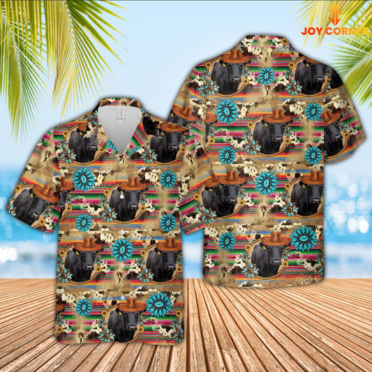 Joycorners Dexter Cowboy Pattern 3D Hawaiian Shirt