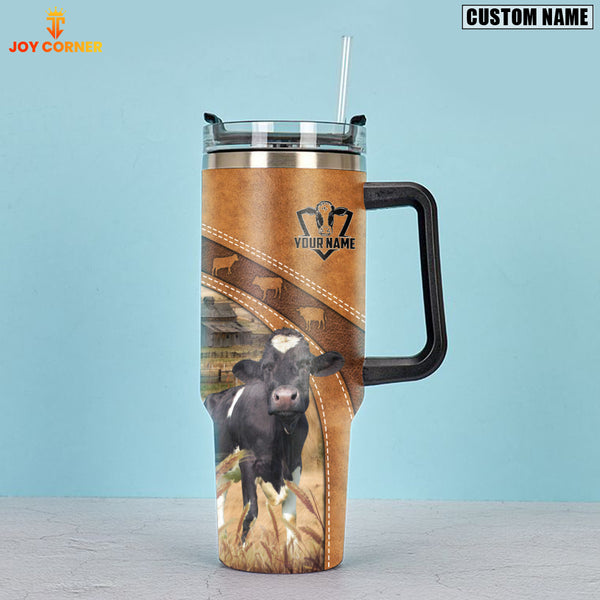 Joycorners Holstein Pattern Customized Name Handle Cup