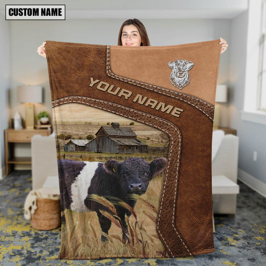 Joycorners Big Custom Name Belted Galloway Blanket