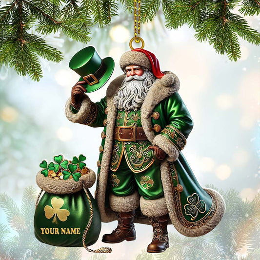 Joycorners Custom Name Ireland Ornament, Ireland Lover Christmas Gift 2D Flat LM2211