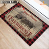 Joycorners Buffalo Faith Family Farming Custom Name Doormat