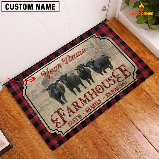 Joycorners Dexter Faith Family Farming Custom Name Doormat