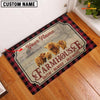 Joycorners Miniature Highland Faith Family Farming Custom Name Doormat