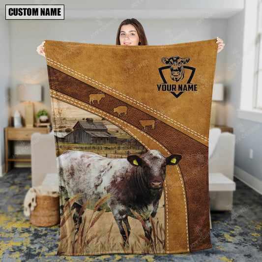 Joycorners Shorthorn Custom Name Blanket Collection