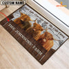 Joycorners Highland Custom Name - Live Like Someone Left The Gate Open Doormat