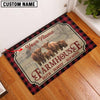Joycorners Highland Faith Family Farming Custom Name Doormat