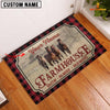 Joycorners Horse Faith Family Farming Custom Name Doormat