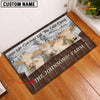 Joycorners Charolais Custom Name - Live Like Someone Left The Gate Open Doormat