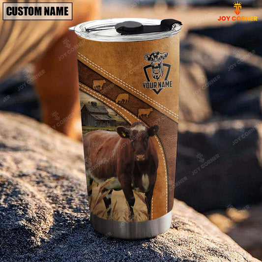 Joycorners Custom Name Shorthorn Pattern Tumbler