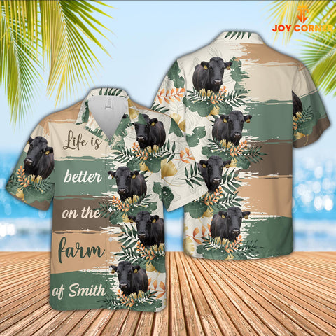 Joy Corners Custom Name Dexter Life Is Better On The Farm Hawaiian Shirt