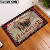 Joycorners Shorthorn Faith Family Farming Custom Name Doormat