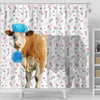 Joycorners Simmental Flower 3D Shower Curtain