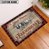 Joycorners Brahman Faith Family Farming Custom Name Doormat