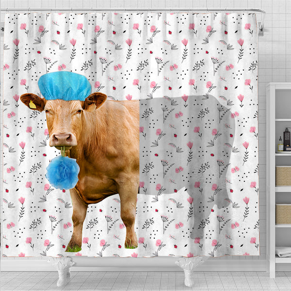 Joycorners Limousin Flower 3D Shower Curtain