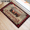 Joycorners Santa Gertrudis Faith Family Farming Custom Name Doormat