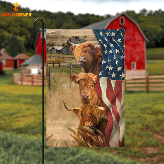 Joycorners Highland Farming 3D Flag