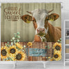 Joycorners Simmental Hello Sweet Cheeks 3D Shower Curtain