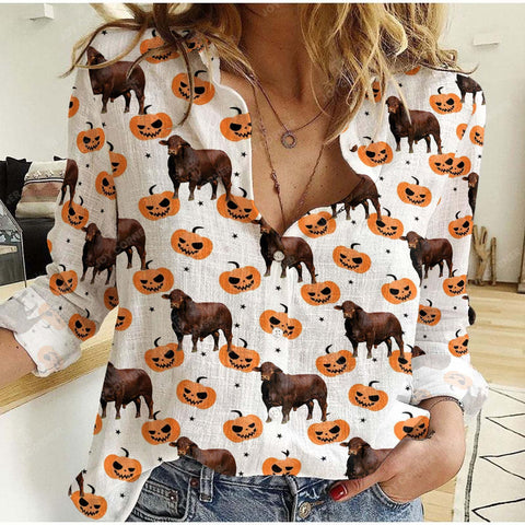 Joycorners Beefmaster Halloween Pattern Casual Shirt