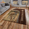 Joycorners Customized Name Jersey Leather Pattern Rug