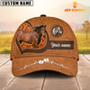 Joycorners Horse Pattern Customized Name 3D Love Cap