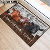 Joycorners Dexter Custom Name - Live Like Someone Left The Gate Open Doormat