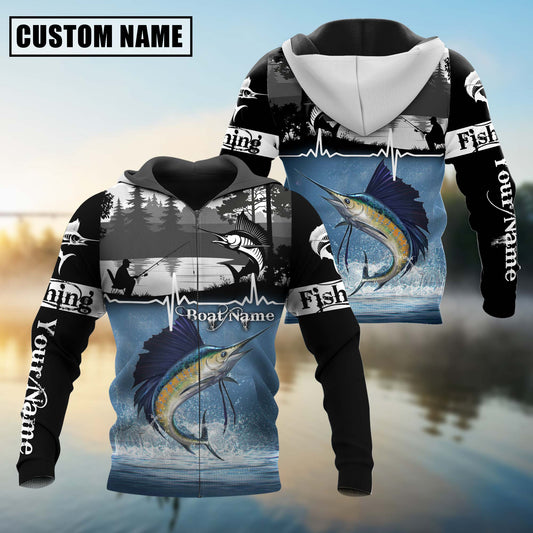 joycorners Personalized Sailfish Fishing Jerseys 3D Hoodie