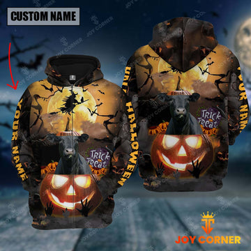 Joycorners Personalized Name Halloween Black Angus Out Of Pumpkin 3D Full