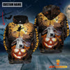 Joycorners Personalized Name Halloween Brahman Cattle Out Of Pumpkin 3D Full