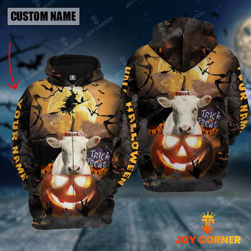Joycorners Personalized Name Halloween Charolais Out Of Pumpkin 3D Full