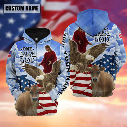 Joycorners Farm Jersey One Nation Under God 3D Shirts