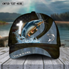 Joycorners Fishing Cross Skinfish Flag Of United States Sport Pattern Personalized Name 3D Cap (11 Breeds)