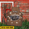Joy Corners Personalized Name Black Angus Happiness 3D Apron