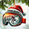 Joycorners Custom Name Winter Snow Ornament, Christmas Gift Decoration 2D Flat LM2111
