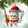 Joycorners Sweet Cream Cake Christmas Ornament, Personalized Ornament 2D Flat LM2211
