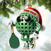 Joycorners Custom Name Pickle Ball Ornament, Christmas Gift Decoration41 2D Flat LM2111