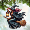 Joycorners Custom Name Witch Ornament, Happy Halloween Gift 2D Flat LM2111