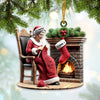 Joycorners Custom Name Grandma and Kids Christmas Ornament, Family Christmas Gift 2D Flat LM2111